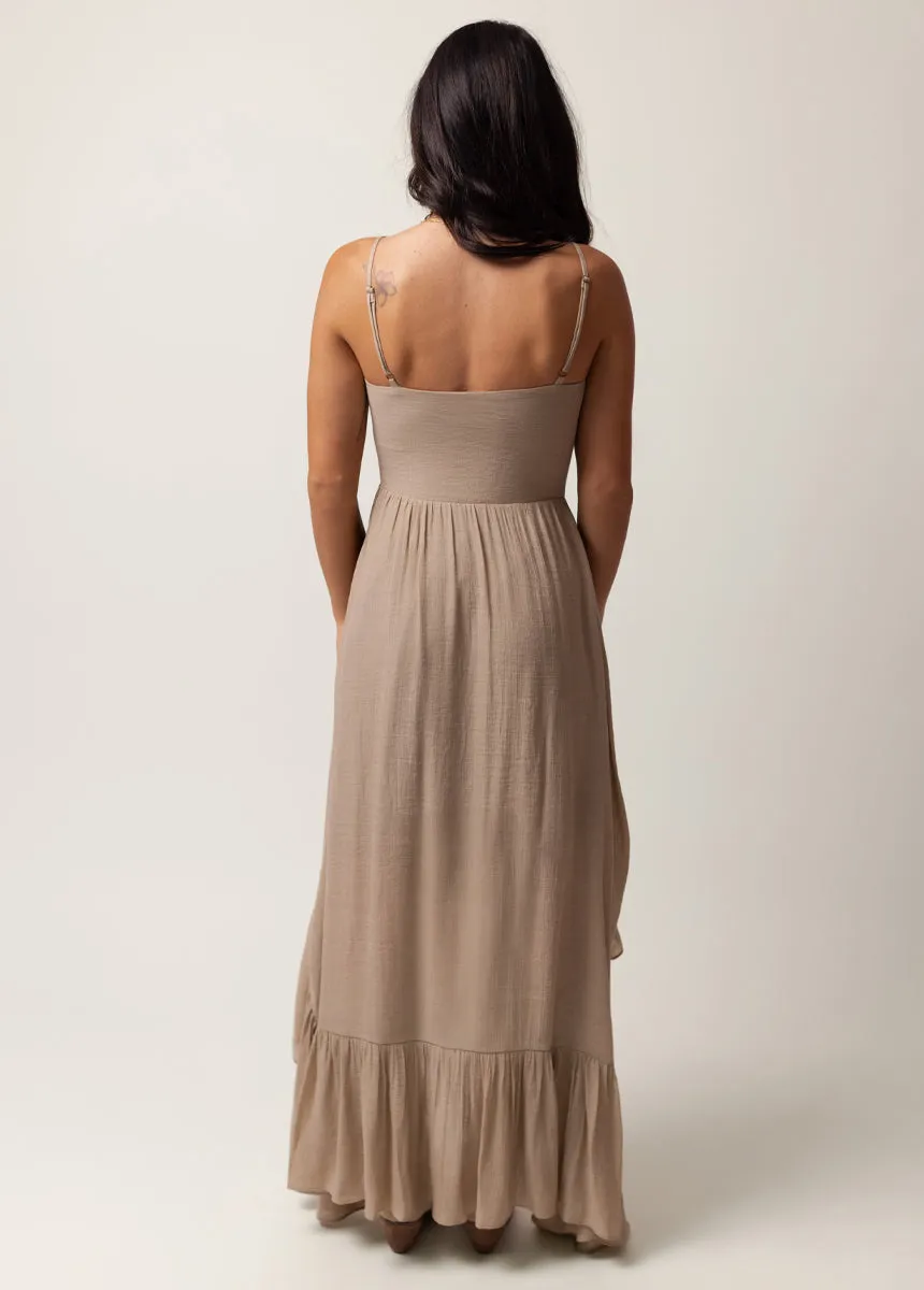 Nefeli Dress in Almond sold by Joyfolie product image thumbnail 3