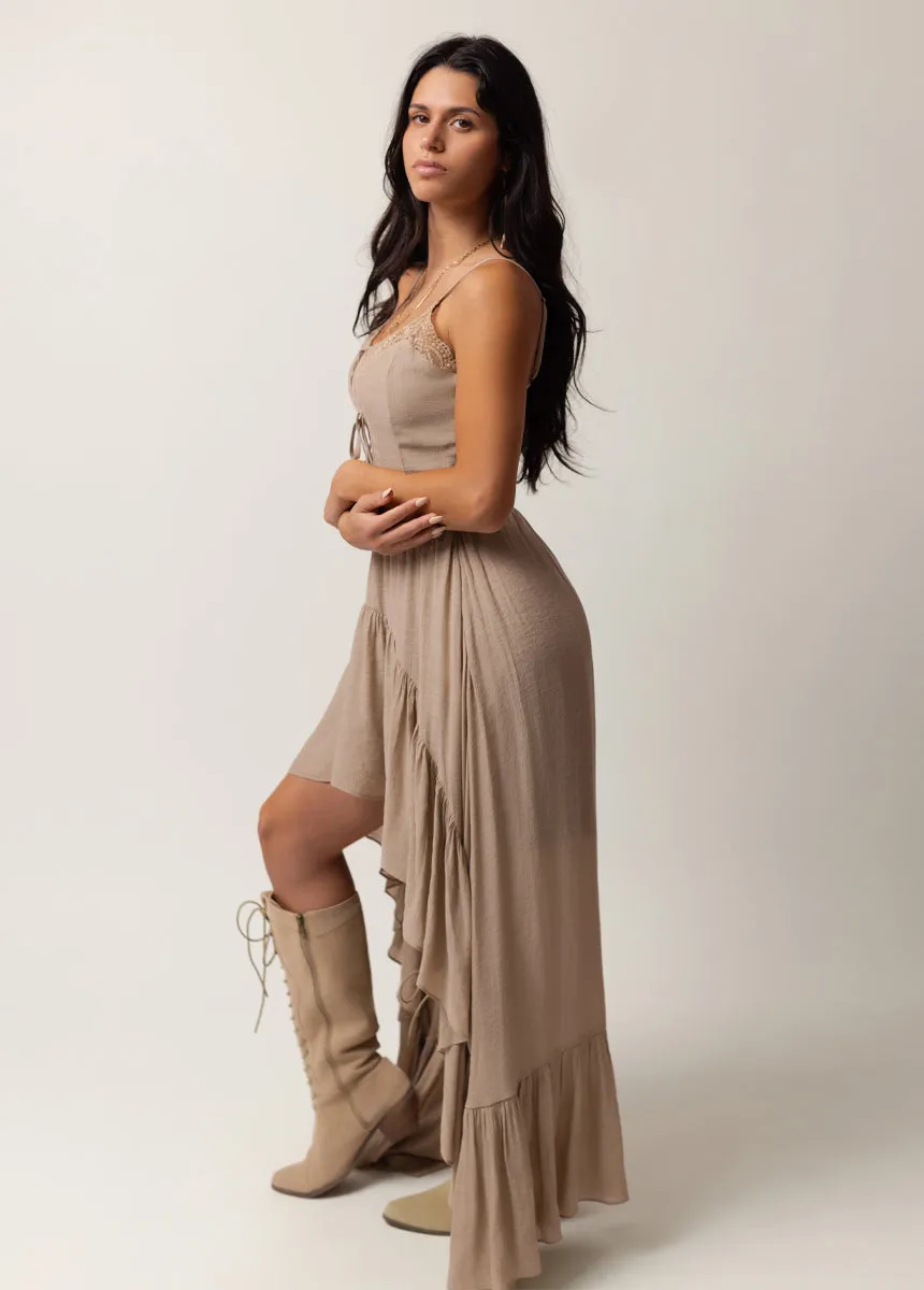 Nefeli Dress in Almond sold by Joyfolie product image thumbnail 4