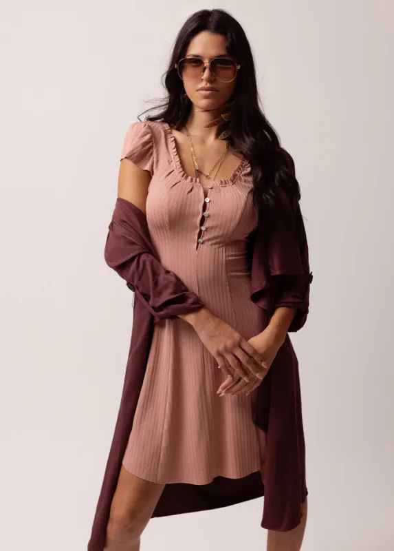 Emigene Dress in Rose sold by Joyfolie