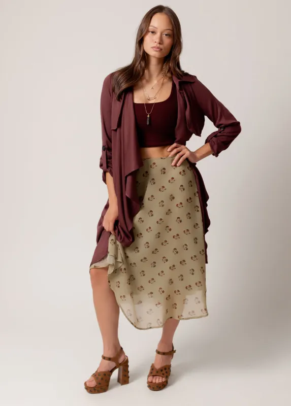 Sana Skirt in Floral Dot sold by Joyfolie