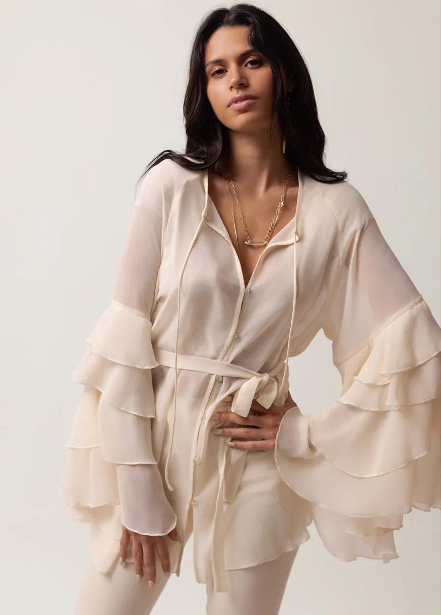 Innessa Top in Ecru sold by Joyfolie product image thumbnail 3