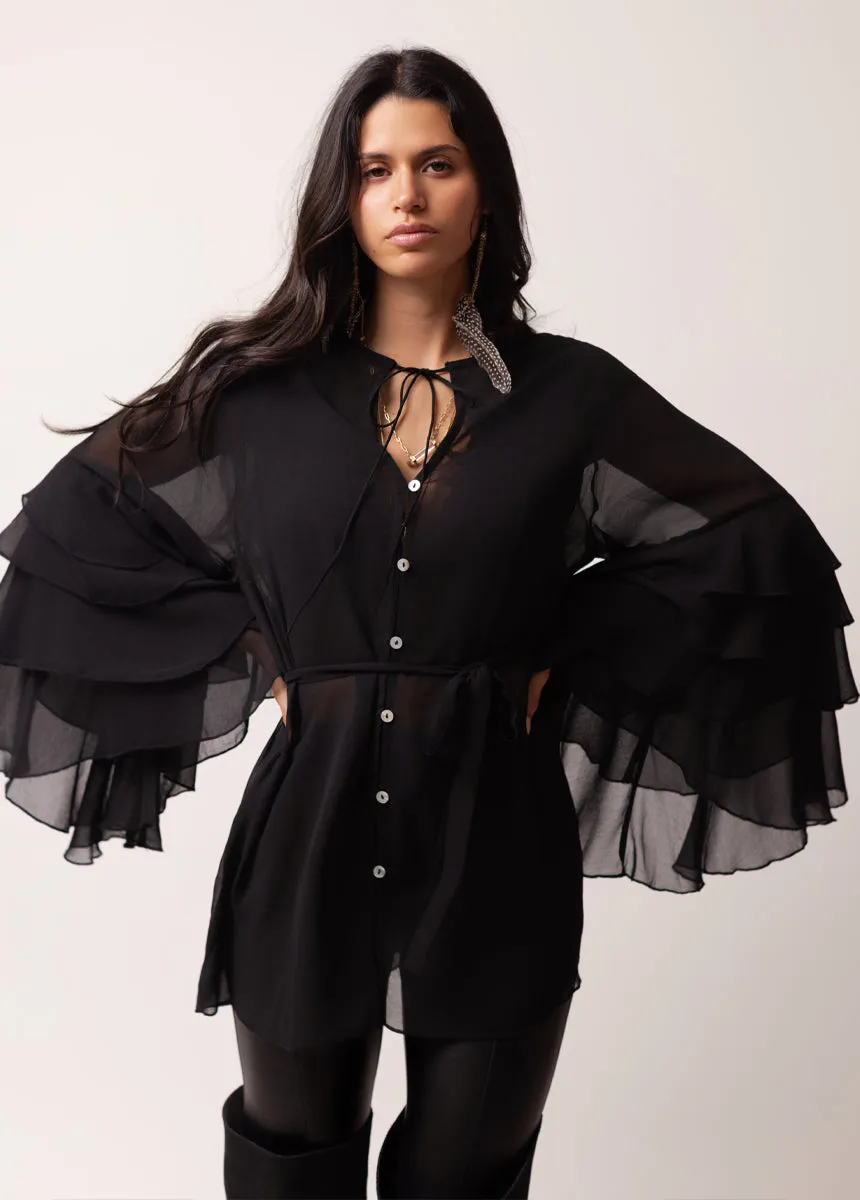 Innessa Top in Black sold by Joyfolie