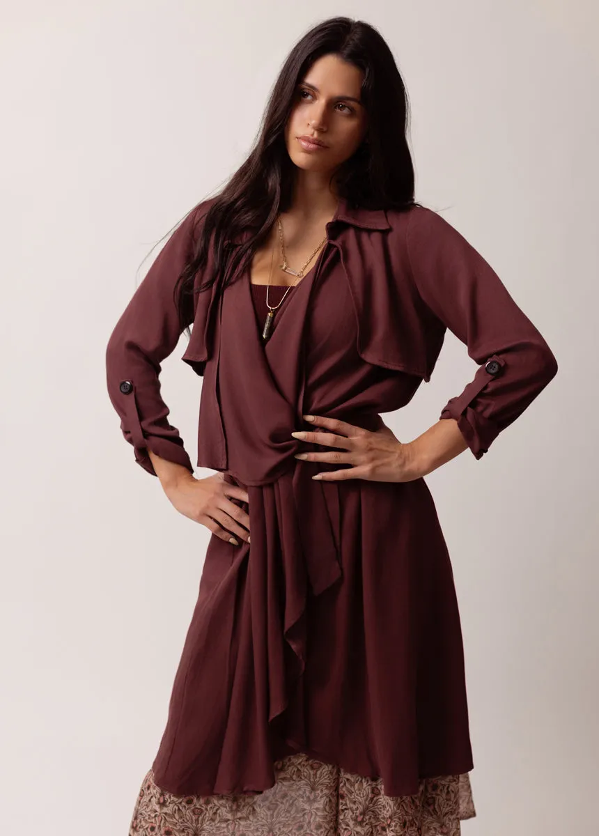 Winslet Duster in Mahogany sold by Joyfolie product image thumbnail 5