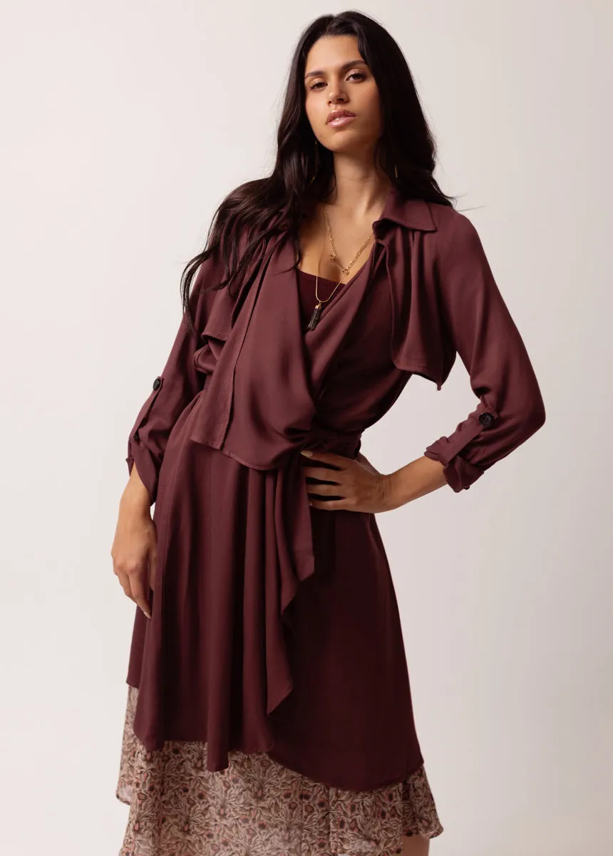 Winslet Duster in Mahogany sold by Joyfolie product image thumbnail 4