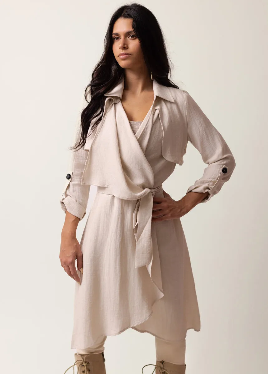 Winslet Duster in Oat sold by Joyfolie