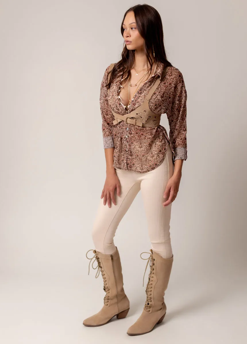 Agnes Top in Vine Floral sold by Joyfolie product image thumbnail 3