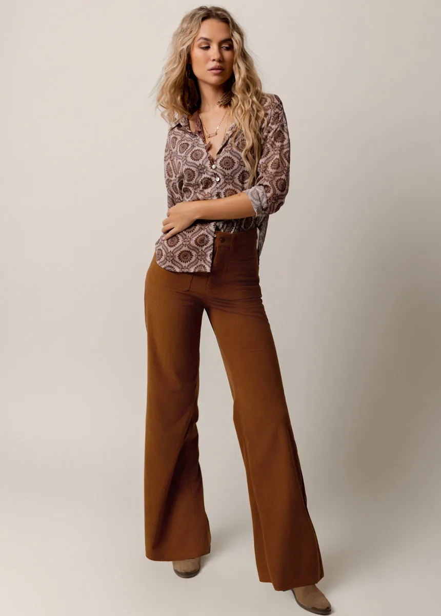 Avina Pants in Camel sold by Joyfolie product image thumbnail 2