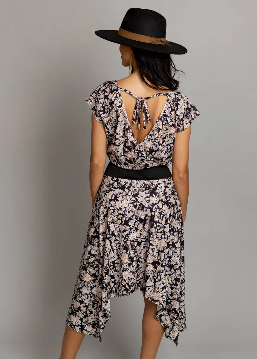 Fenly Dress in Black Garden Floral sold by Joyfolie product image thumbnail 3
