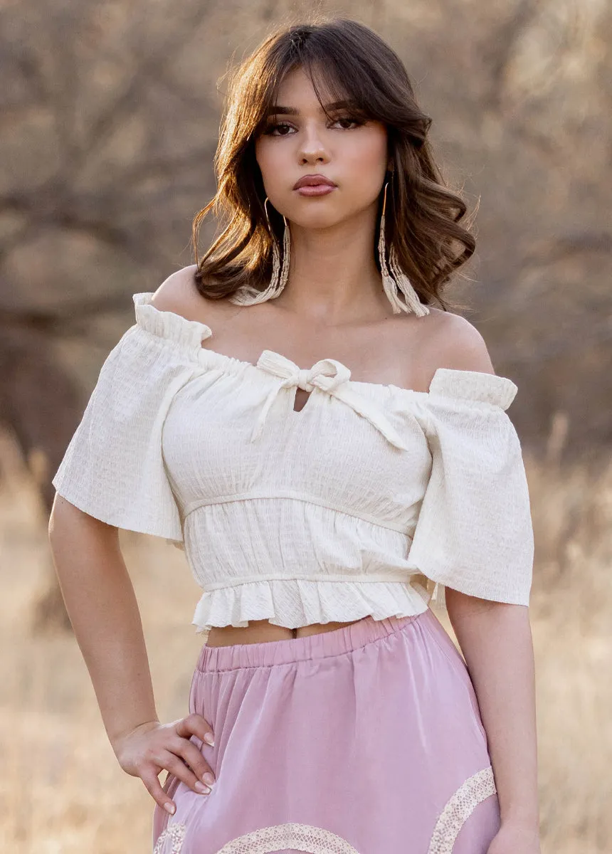 Marietta Top in Cream sold by Joyfolie product image thumbnail 4