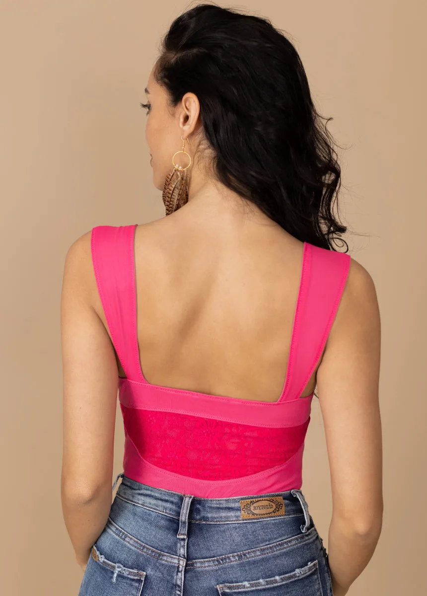 Pansey Bodysuit in Fuchsia sold by Joyfolie product image thumbnail 2