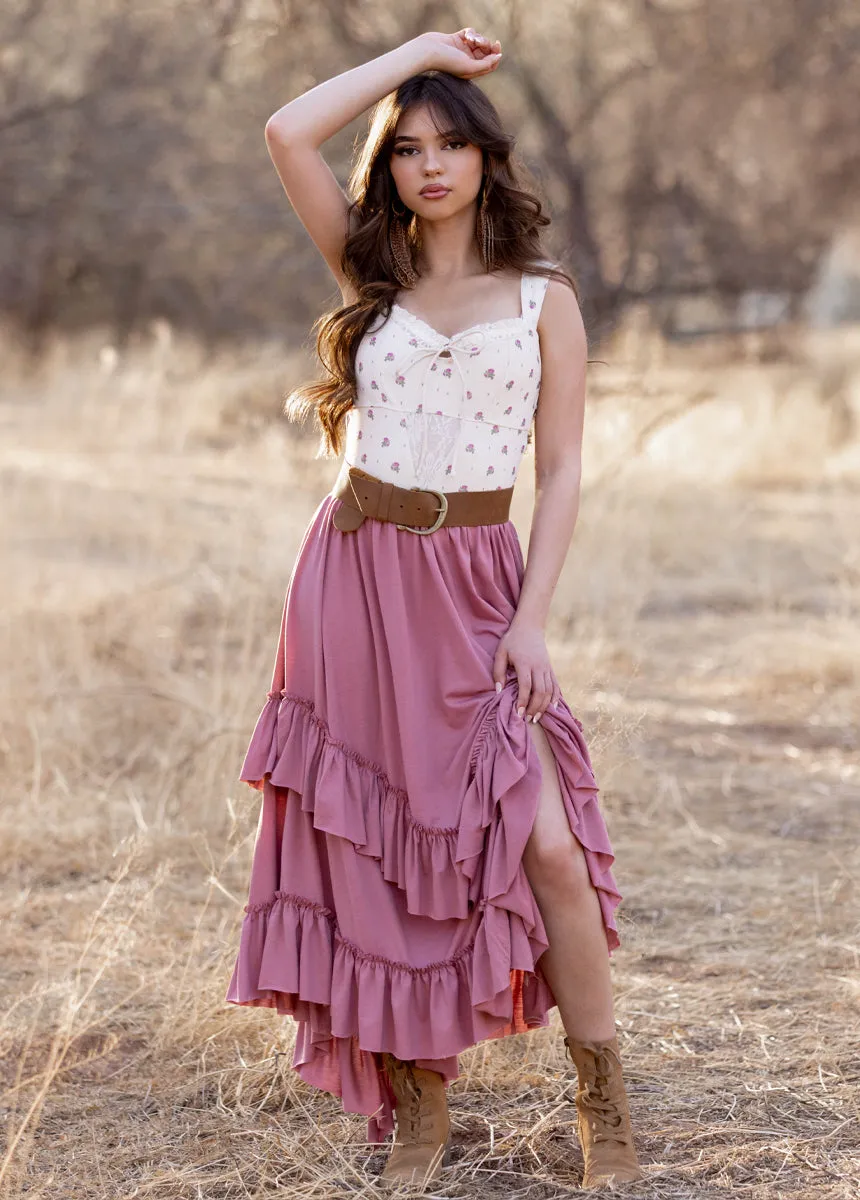 Theresa Skirt in Mauve sold by Joyfolie product image thumbnail 4