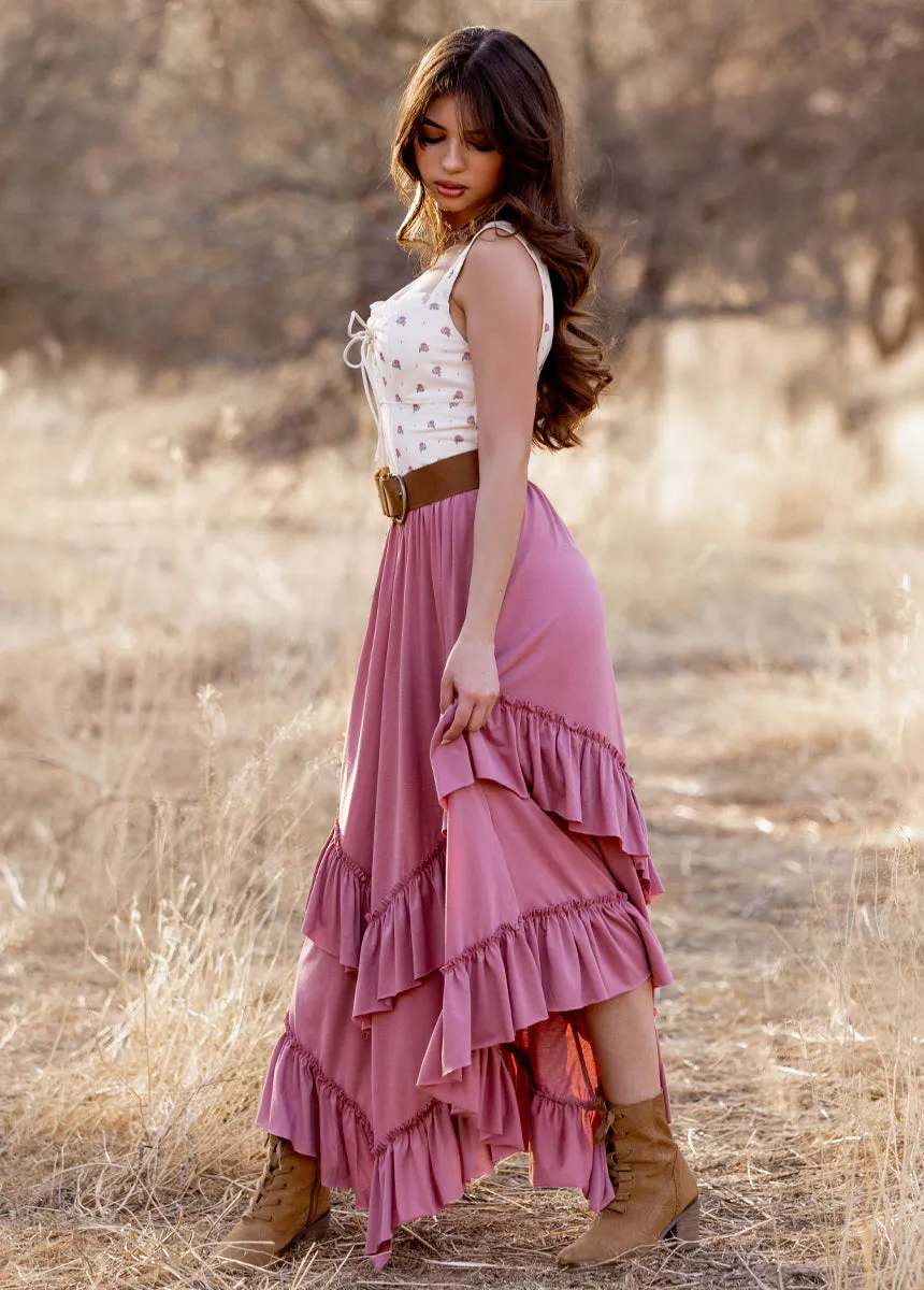 Theresa Skirt in Mauve sold by Joyfolie product image thumbnail 5