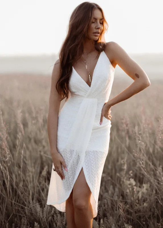 Avacette Dress in White sold by Joyfolie