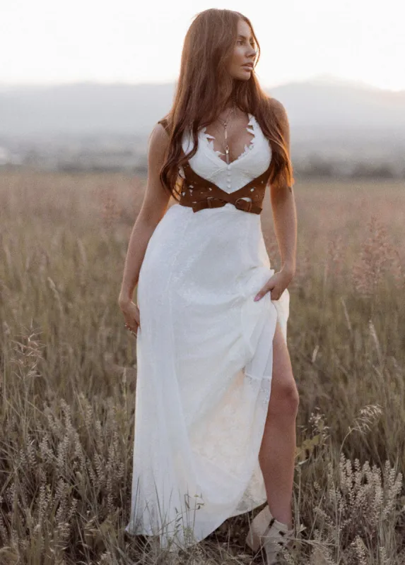 Alia Dress in Cream sold by Joyfolie