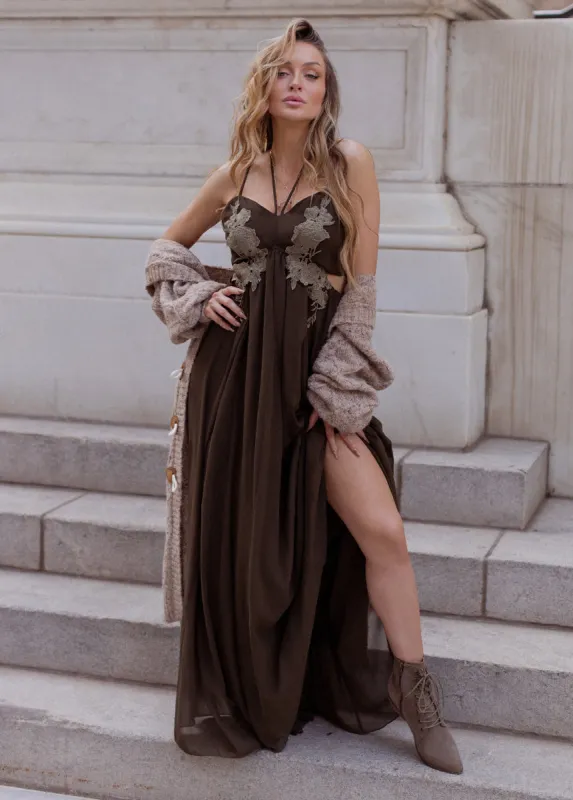 Mari Dress in Deep Moss made by Joyfolie