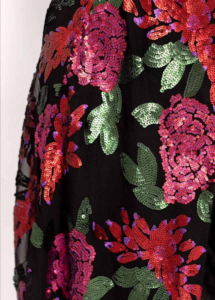 Aulora Dress in Rose Floral sold by Joyfolie product image thumbnail 5