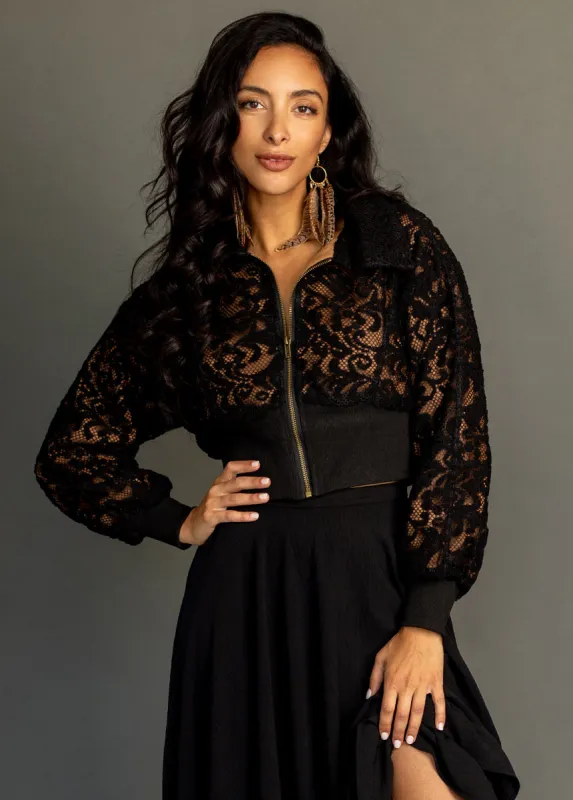 Luxe Jacket in Black sold by Joyfolie