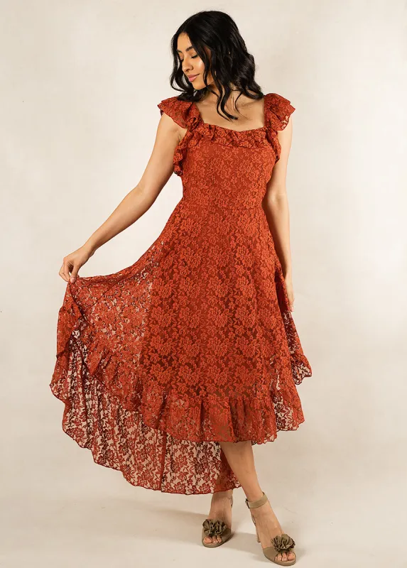 Bette Dress in Rosewood sold by Joyfolie