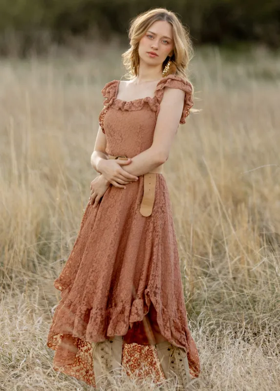 Bette Dress in Brown Sugar sold by Joyfolie