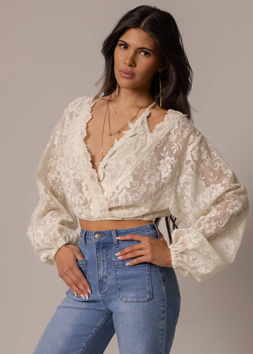 Wren Top in Cream sold by Joyfolie product image thumbnail 5