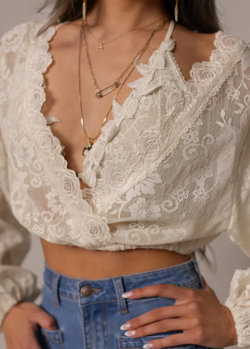 Wren Top in Cream sold by Joyfolie product image thumbnail 2