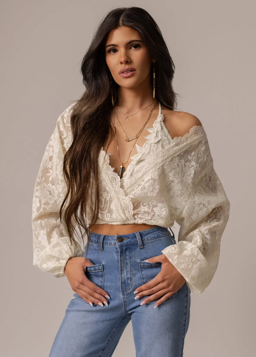 Wren Top in Cream sold by Joyfolie product image thumbnail 4