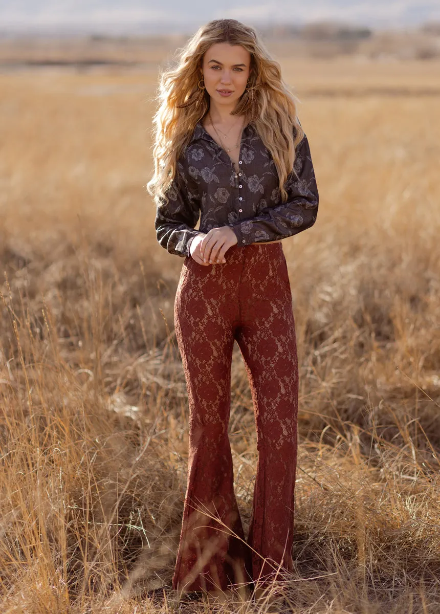 Agnecia Top in Dark Rose sold by Joyfolie product image thumbnail 4
