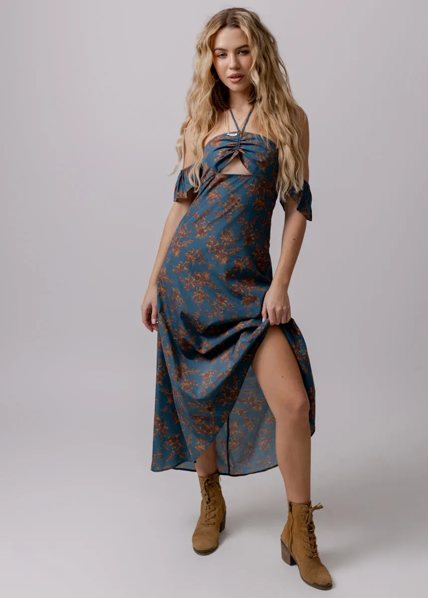 Chillie Dress in Blue Chambray Print sold by Joyfolie product image thumbnail 2