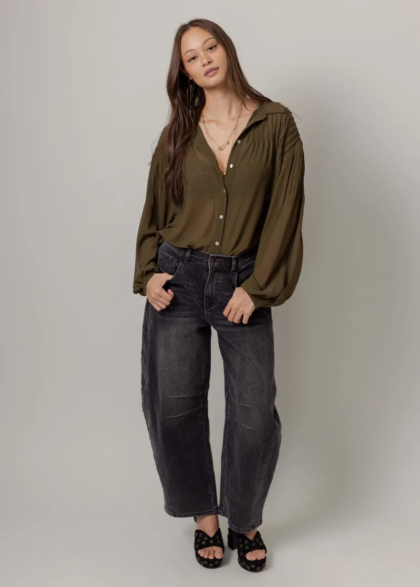 Benedict Top in Olive sold by Joyfolie product image thumbnail 5
