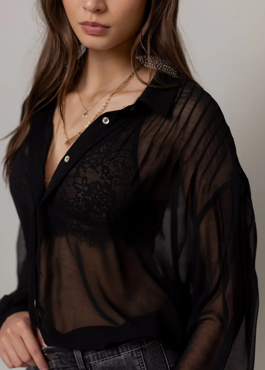 Benedict Top in Black sold by Joyfolie product image thumbnail 5