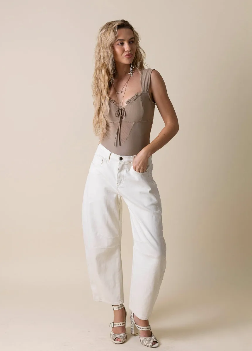 Pansey Bodysuit in Taupe sold by Joyfolie product image thumbnail 3