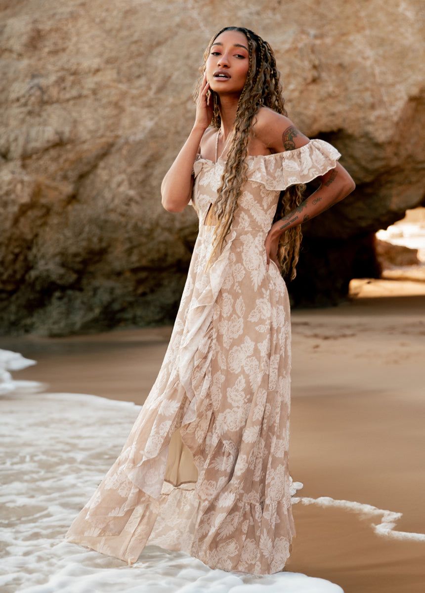 Netta Dress in Lacey Floral sold by Joyfolie product image thumbnail 4