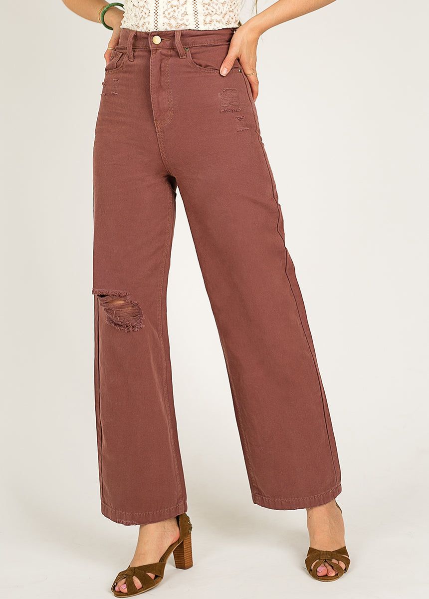 Addy Denim in Raisin sold by Joyfolie