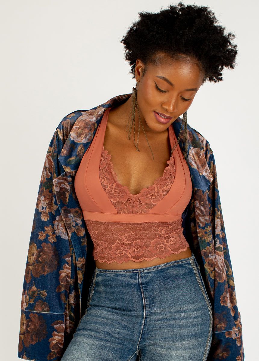 Tiffany Bralette in Cinnamon sold by Joyfolie