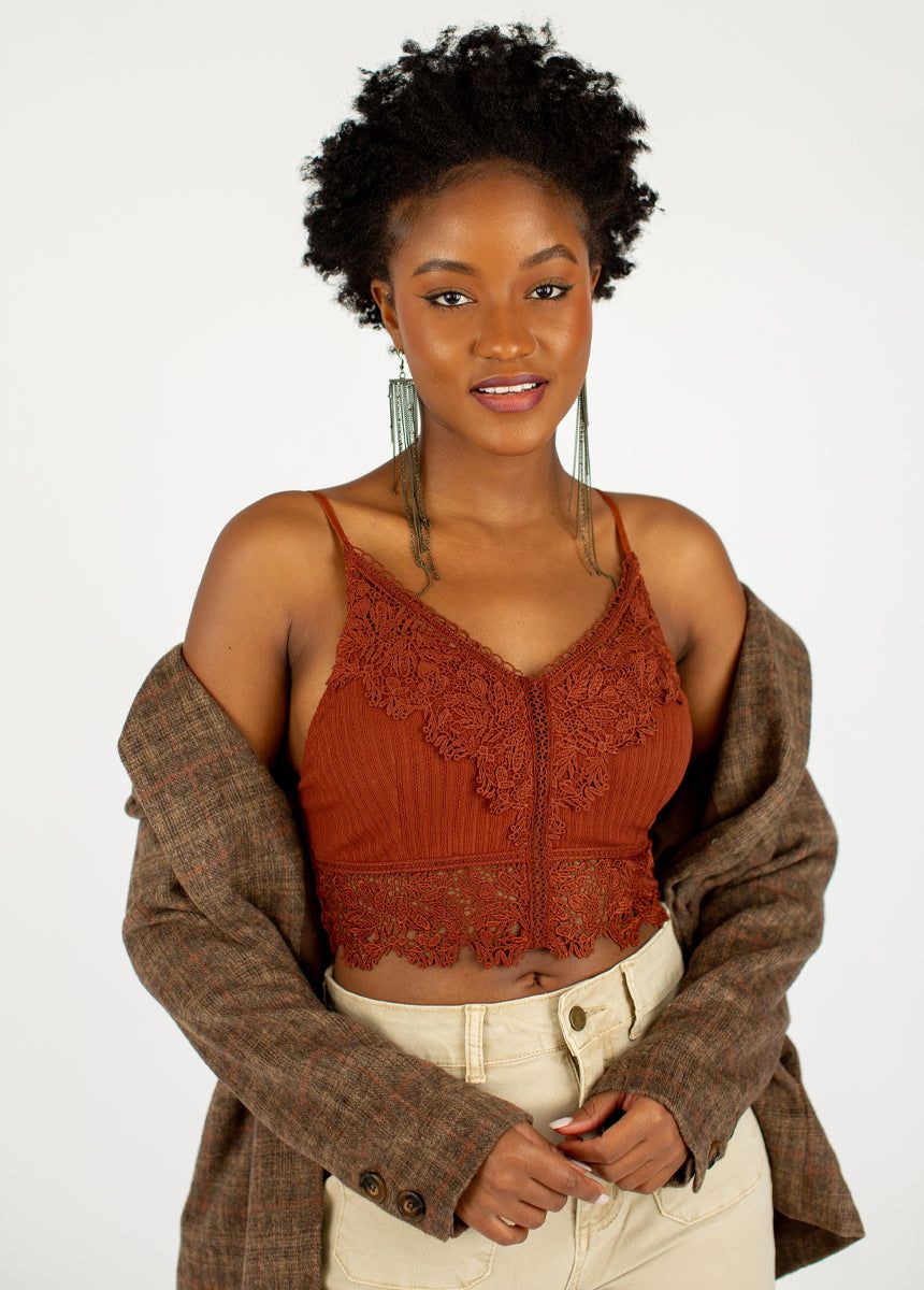 Martina Bralette in Rust sold by Joyfolie