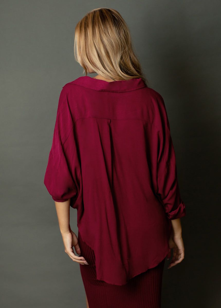 Marika Top in Wine sold by Joyfolie product image thumbnail 5