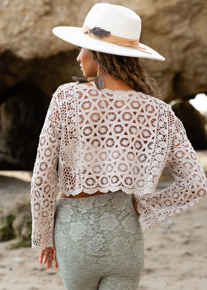 Iyla Top in Cool Taupe sold by Joyfolie product image thumbnail 5