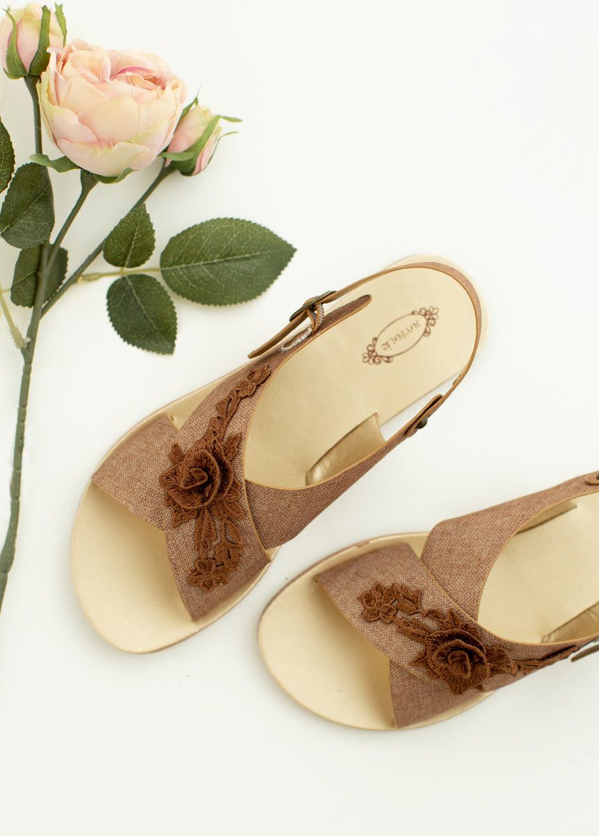 Women's Aria Sandal in Brown sold by Joyfolie product image thumbnail 5