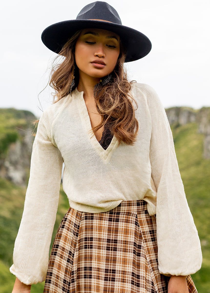 Ottoline Sweater in Heather Ecru sold by Joyfolie product image thumbnail 3