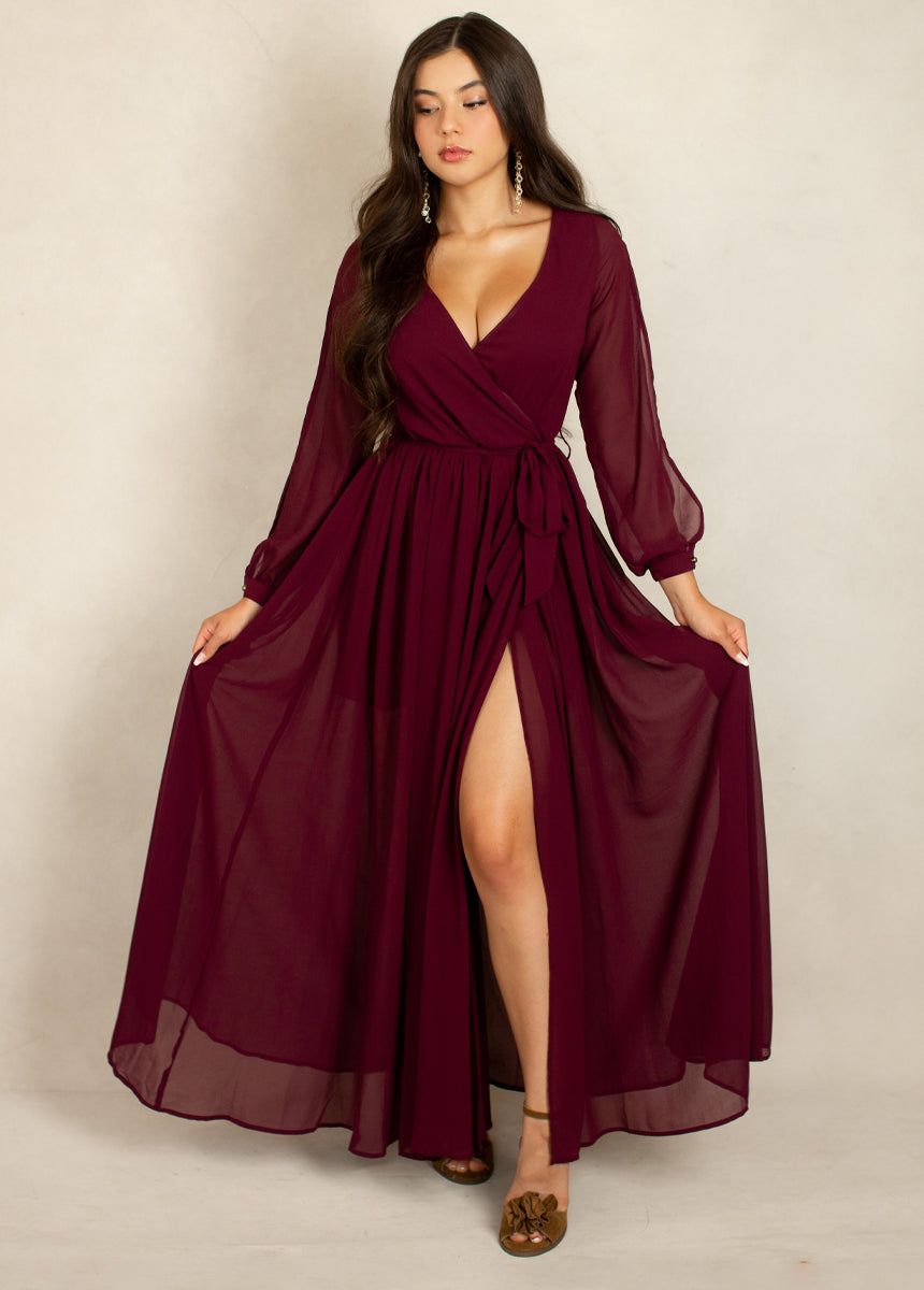 Aniya Bridesmaid Dress in Plum sold by Joyfolie product image thumbnail 4