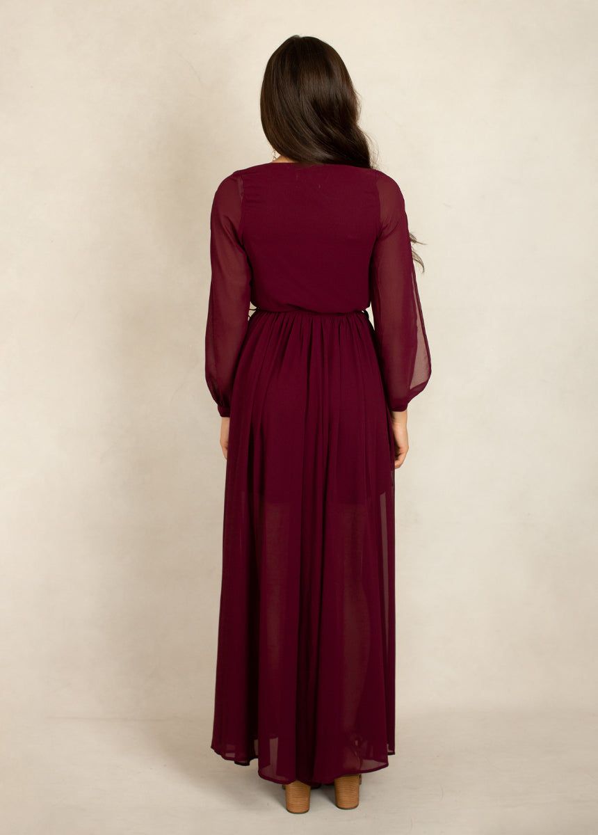 Aniya Bridesmaid Dress in Plum sold by Joyfolie product image thumbnail 3