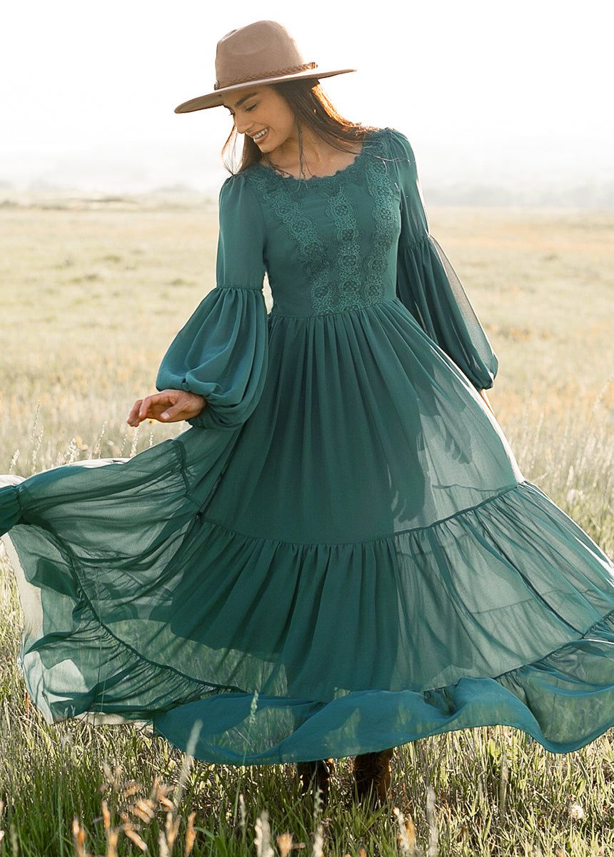 Marjorie Dress in Teal sold by Joyfolie product image thumbnail 3