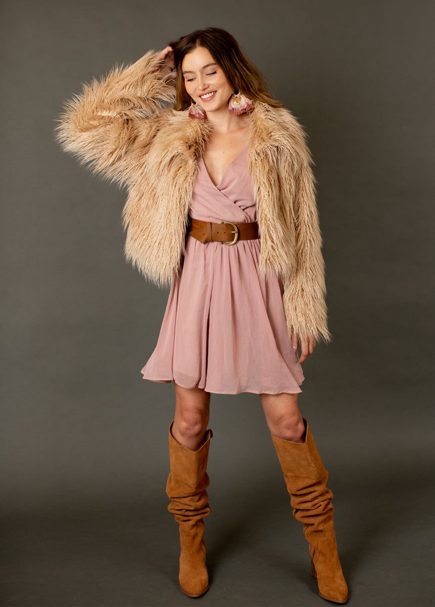 Ani Dress in Nude Pink sold by Joyfolie product image thumbnail 4