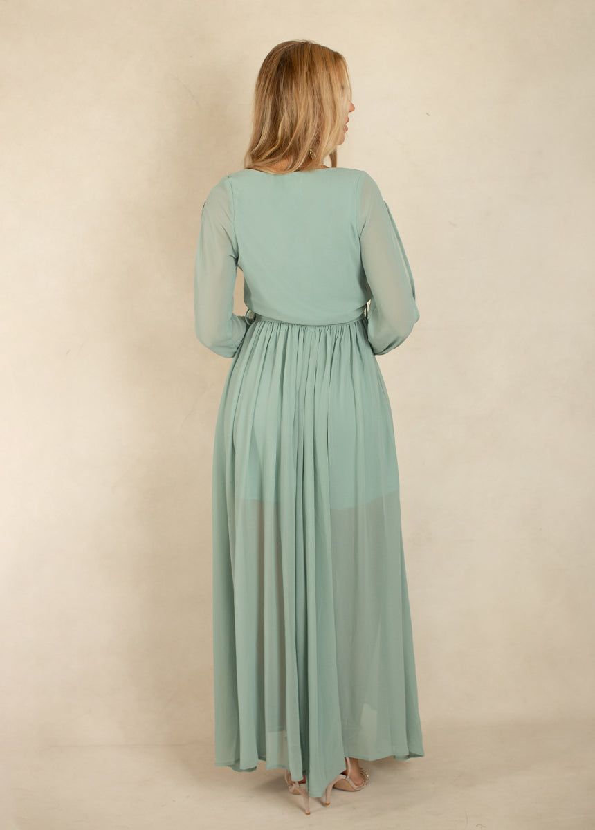 Aniya Bridesmaid Dress in Seaglass sold by Joyfolie product image thumbnail 3