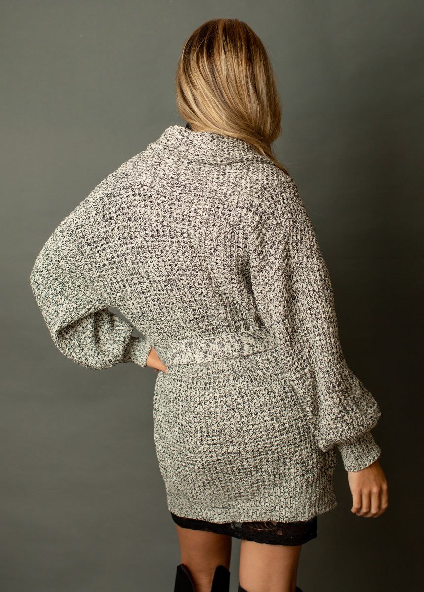 Aurla Cardi in Cream Black Marl sold by Joyfolie product image thumbnail 4