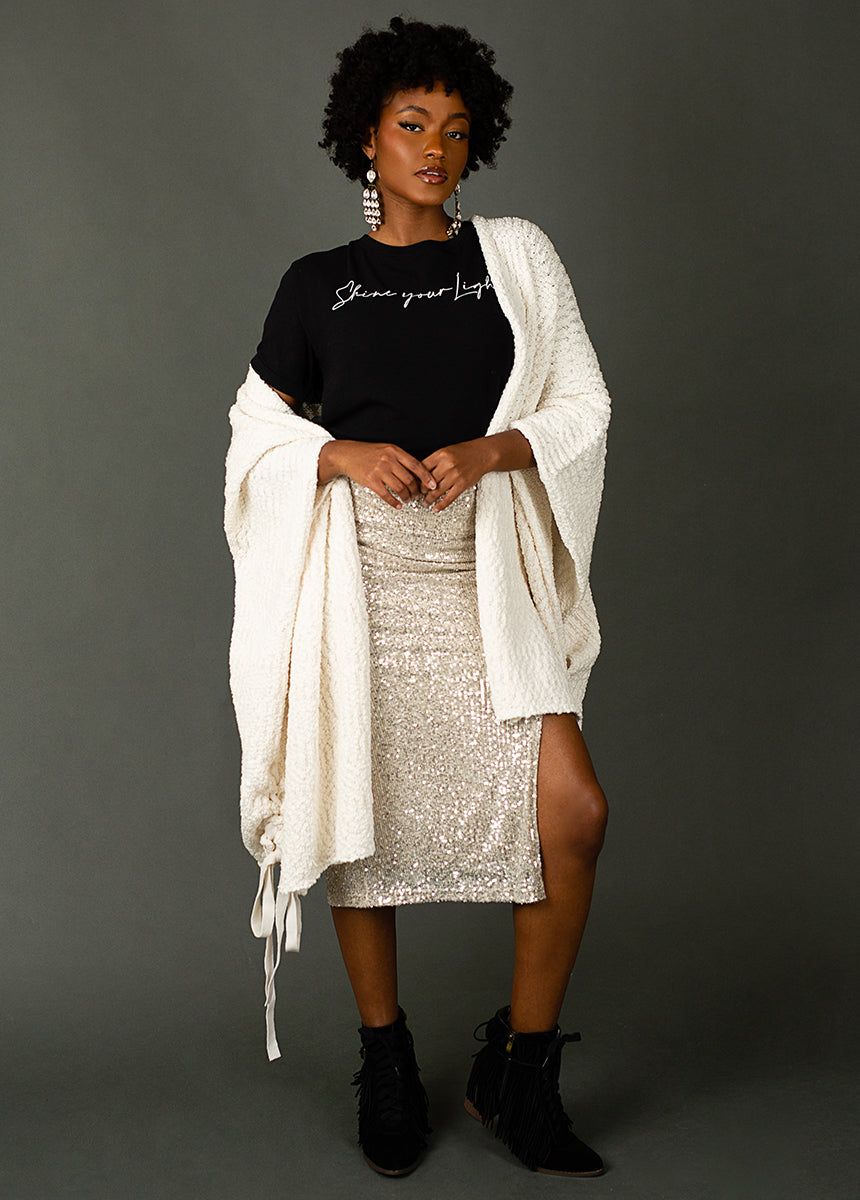 Women's Light Tee in Black sold by Joyfolie product image thumbnail 5