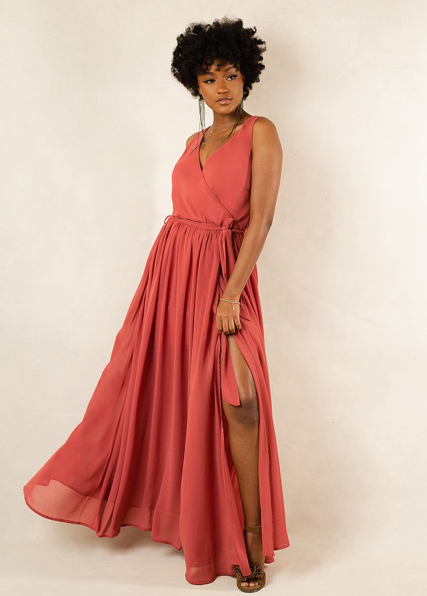 Miriam Bridesmaid Dress in Camellia sold by Joyfolie