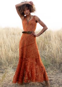 Carmel Slip Dress in Acorn sold by Joyfolie