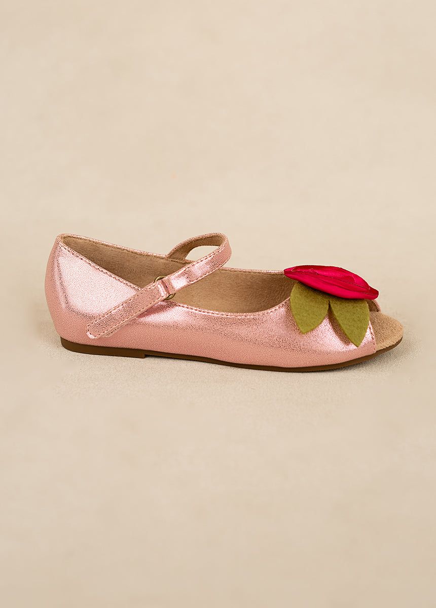 Charlotte Flat in Metallic Pink sold by Joyfolie product image thumbnail 4