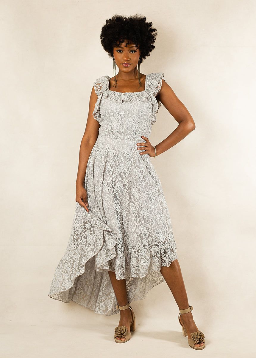 Bette Bridesmaid Dress in Shadow Blue sold by Joyfolie product image thumbnail 4